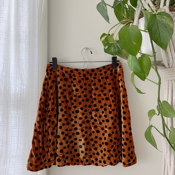 Madewell crushed velvet skirt - Picture 2 of 3